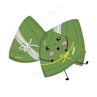 卡通粽子一堆可爱的粽子