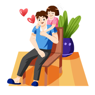 父亲节温馨父女