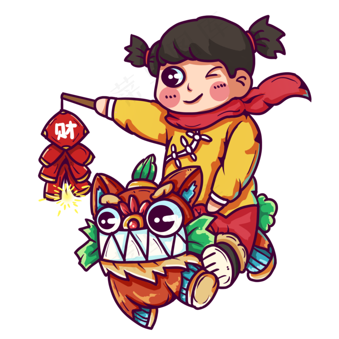 黄色衣服年娃女生