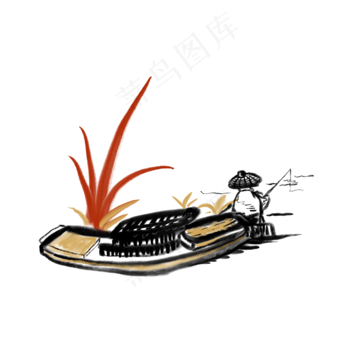 唯美中国风水墨画