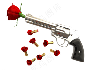 创意战争与和平的手枪