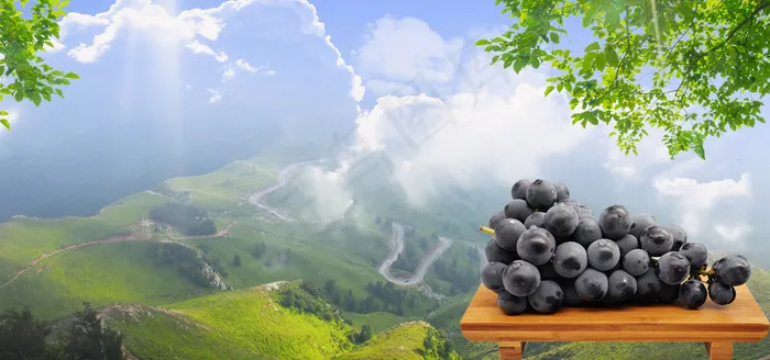 8月水果清新banner图(1920*900px 	       )psd模版下载