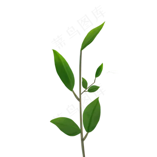 绿色装饰叶子仿真素材下载