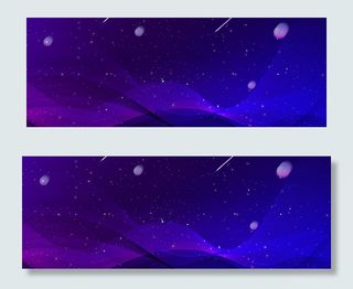 蓝色简约几何科技线条