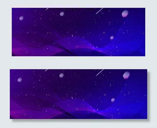 蓝色简约几何科技线条