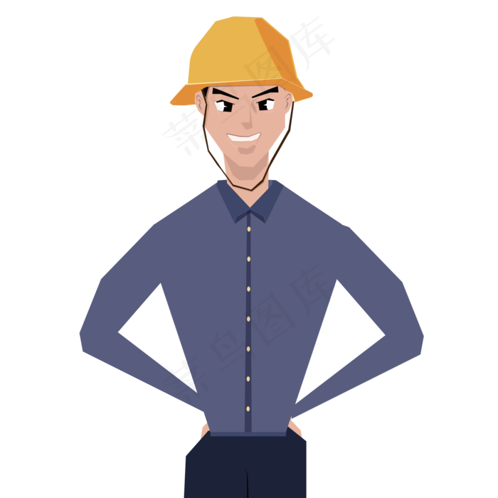 五一劳动节工人人物形象
