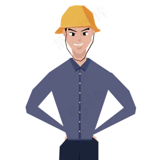 五一劳动节工人人物形象