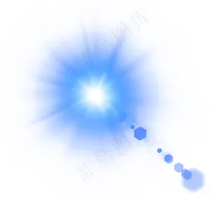 蓝色光效PSD透明底,免抠元素 蓝色光效PSD透明底,免抠元素