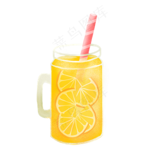 卡通橙汁PNG下载