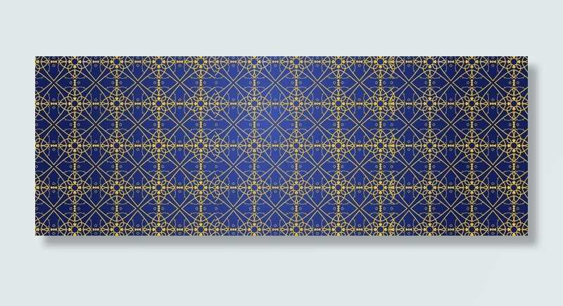 蓝金中式平铺花纹背景