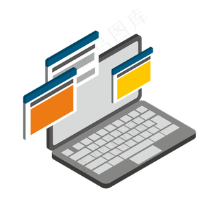 矢量手绘卡通笔记本,免抠元素