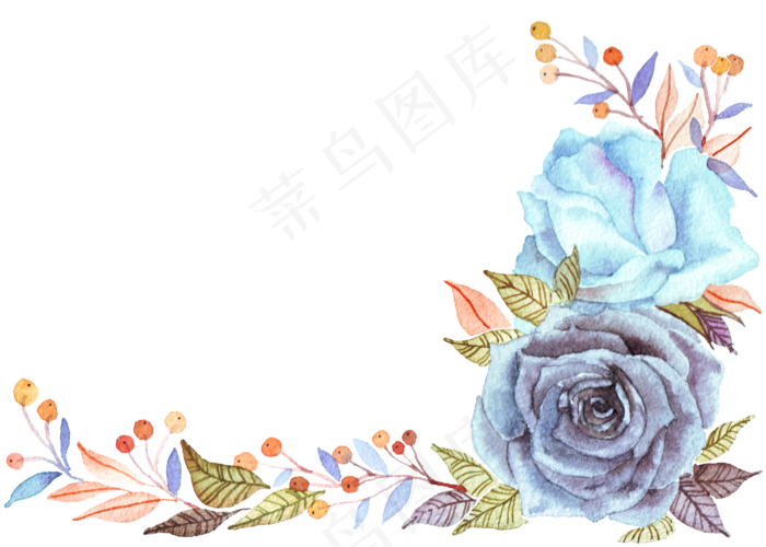 小花背景底纹插画