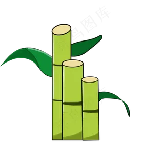 水果甘蔗实心草本竹节类