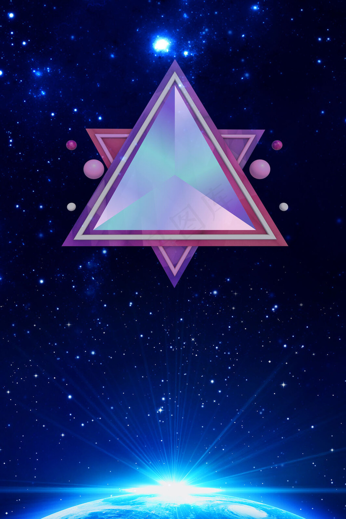 黑色简约质感发光科技背景素材