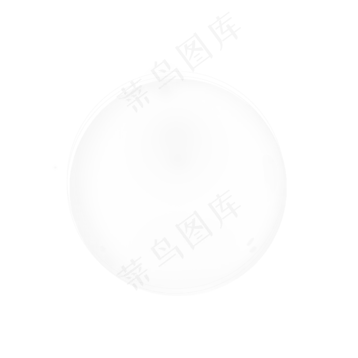 圆形白色漂浮气泡元素,免抠元素(2000*2000px)psd模版下载