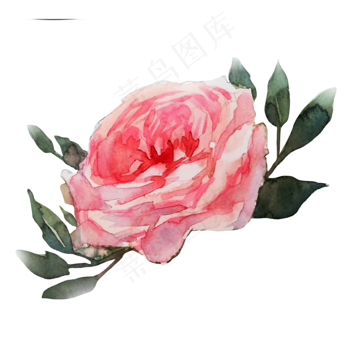 卡通水彩小清新花草(3369X3369(DPI:72))psd模版下载