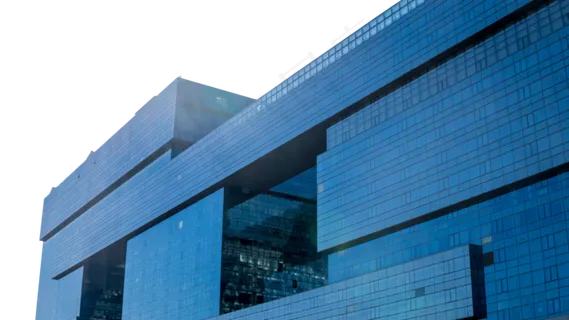 俯视图高楼大厦建筑,免抠元素