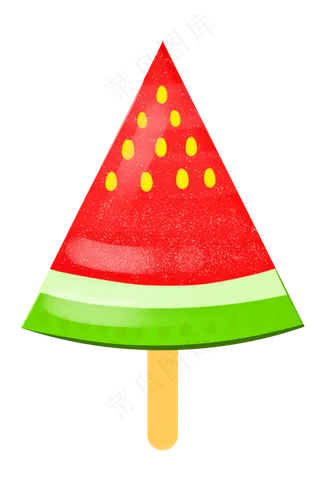 三角形西瓜水果冰淇淋