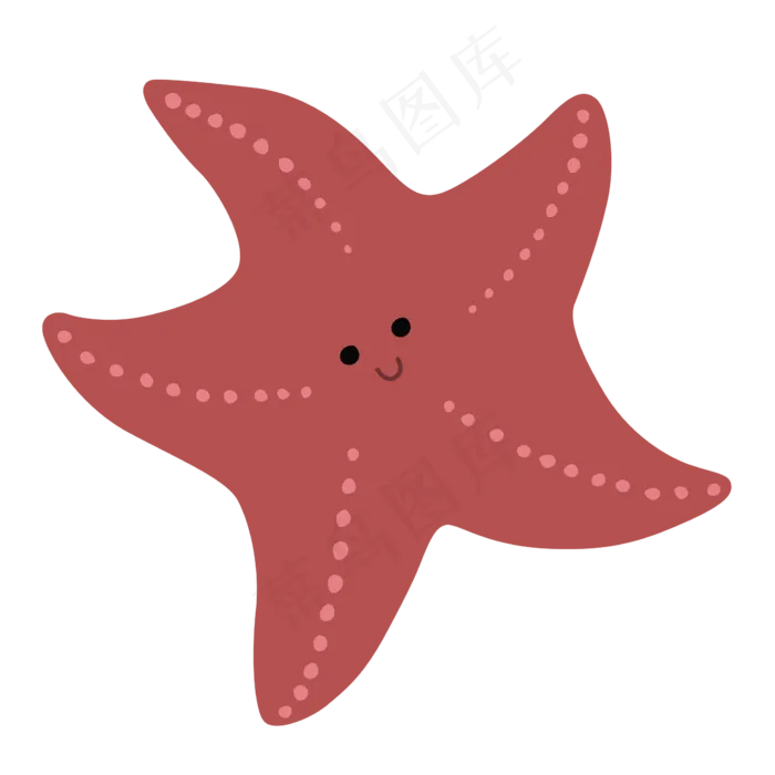 卡通海星png素材(2000X2000(DPI:300))ai矢量模版下载
