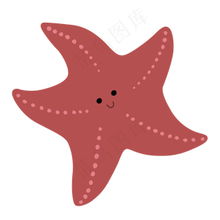 卡通海星png素材