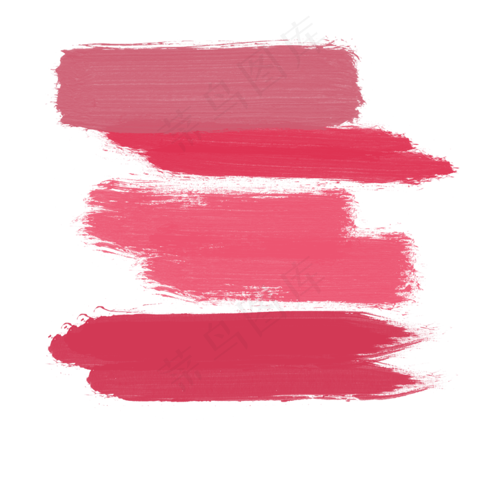 水彩红色笔刷