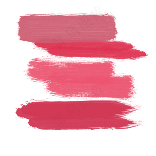 水彩红色笔刷