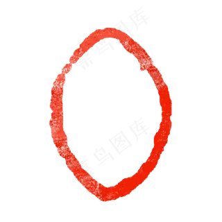 椭圆形印章边框