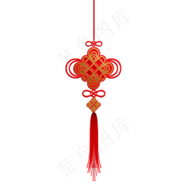 中国结新年发大财行好运,免抠元素(600X600(DPI:300))psd模版下载