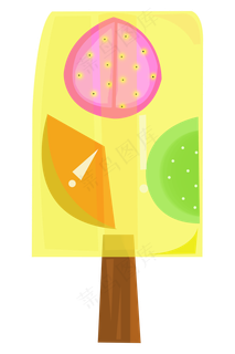 水果冰淇淋图案