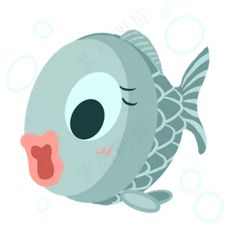 夏日小清新海洋生物海洋中的鱼P