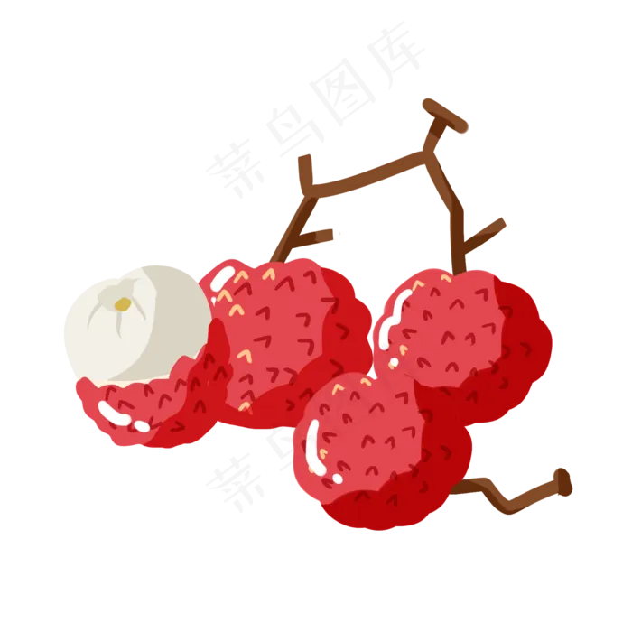 红色荔枝(2000X2000(DPI:300))psd模版下载
