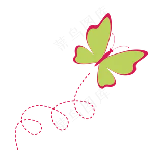 夏日夏季暑假蝴蝶免扣素材