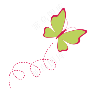 夏日夏季暑假蝴蝶免扣素材