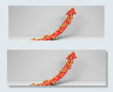 金融理财金融商业指标上升