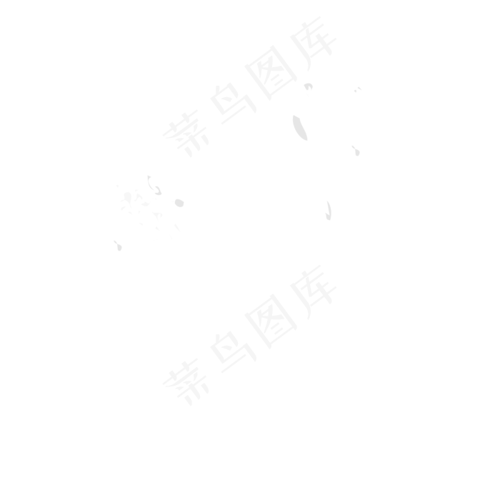 白色清新墨迹(2084*2084px 72 dpi )