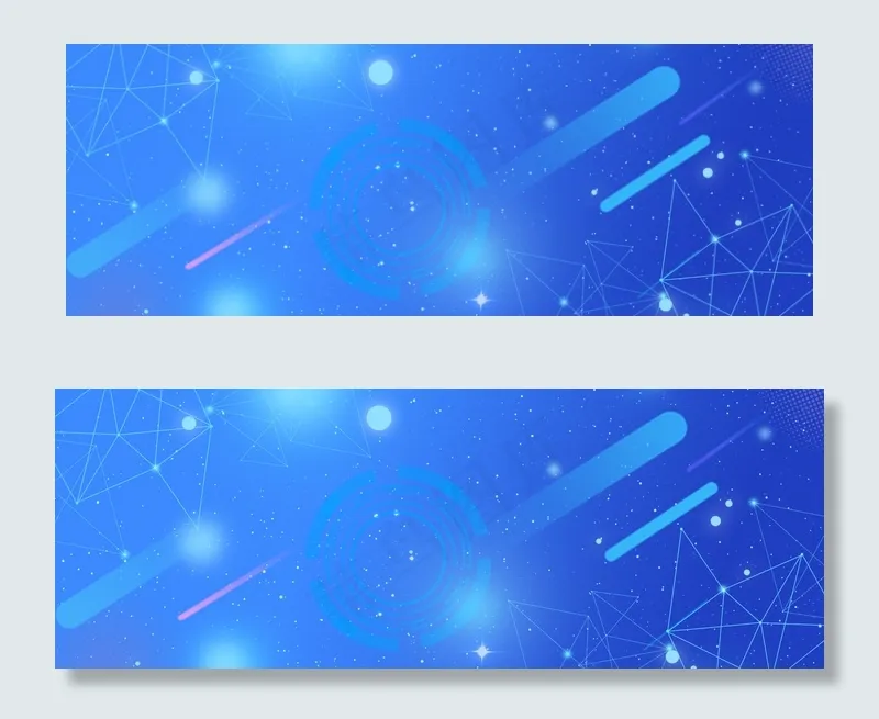 大气科技光晕粒子星空图形纹理banner(1920*700px 	       )psd模版下载
