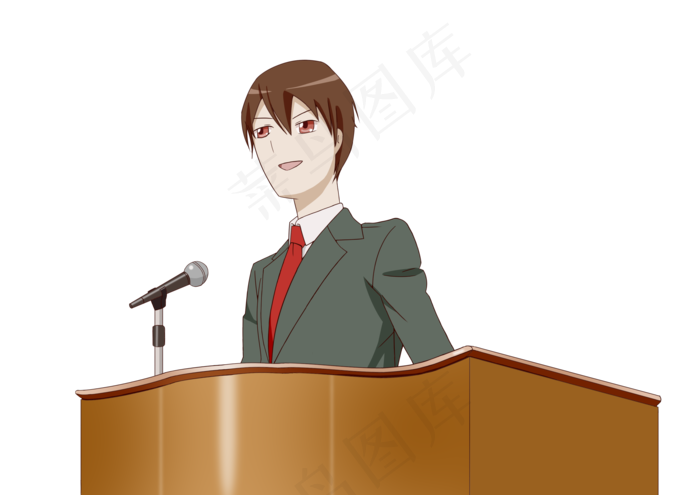 毕业季学生正装演讲