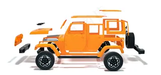 C4D自动化汽车程序场景