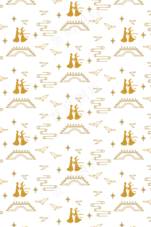 牛郎织女鹊桥相会底纹