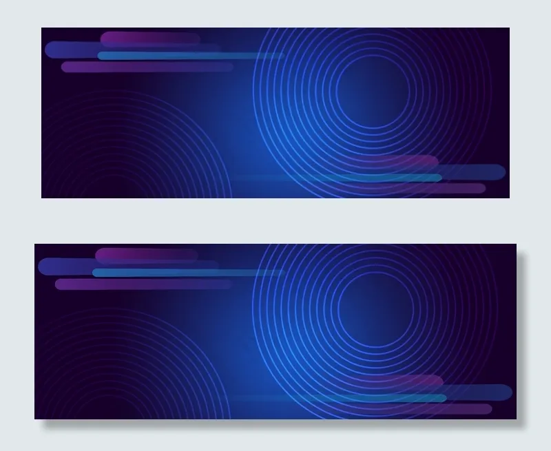 简约蓝色科技光效电商banner