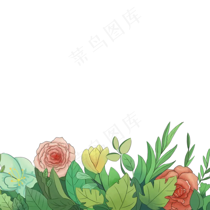 卡通春天鲜花下载(2000X2000(DPI:300))psd模版下载