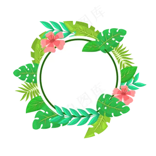 夏季夏天夏至标题装饰免扣素材