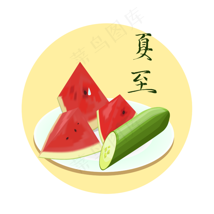 二十四节气夏至(4167*4167px 300 dpi )ai矢量模版下载
