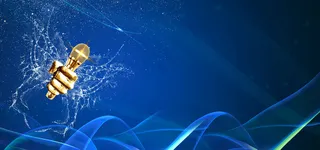 蓝色大气话筒大气banner