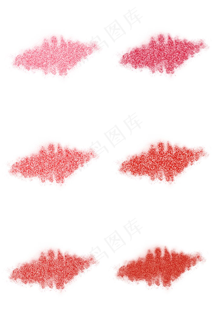 红色金粉笔刷笔触(2000X3020(DPI:300))psd模版下载