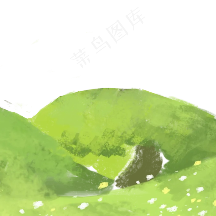 卡通绿色山地下载(2000X2000(DPI:300))psd模版下载