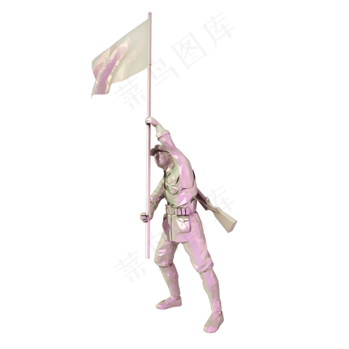 红军雕塑png图