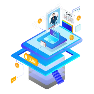 2.5D未来网络科技个人健康检查数�,免抠元素