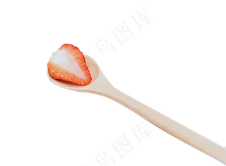 一勺半边草莓