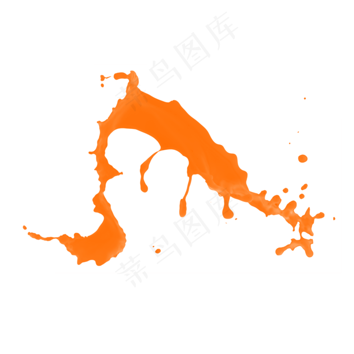 果汁橙汁飞溅,免抠元素(2000X2000(DPI:300))psd模版下载